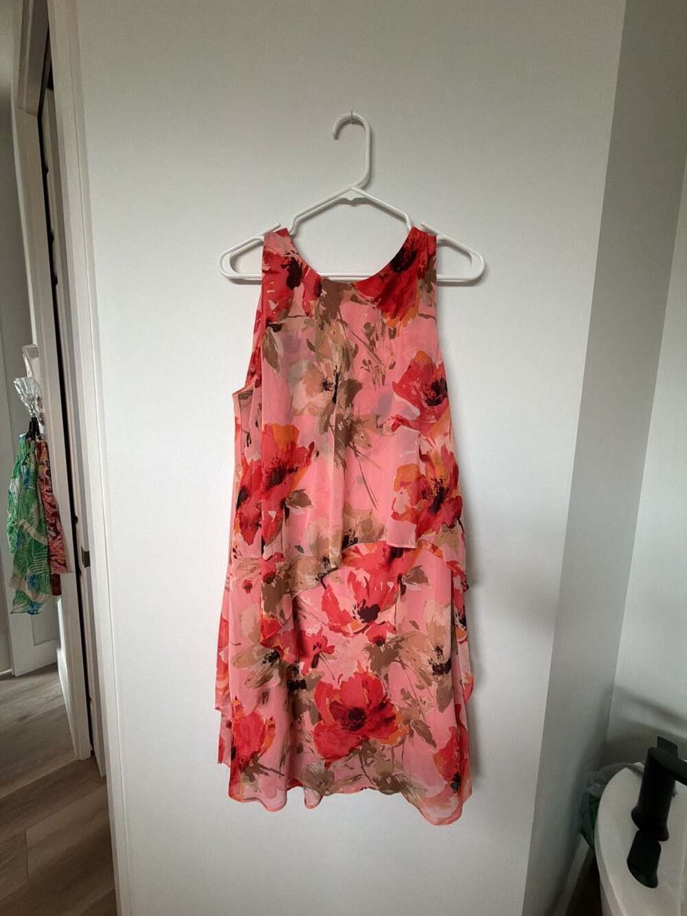 Lauren Ralph Lauren Floral Chiffon Sleeveless Dress